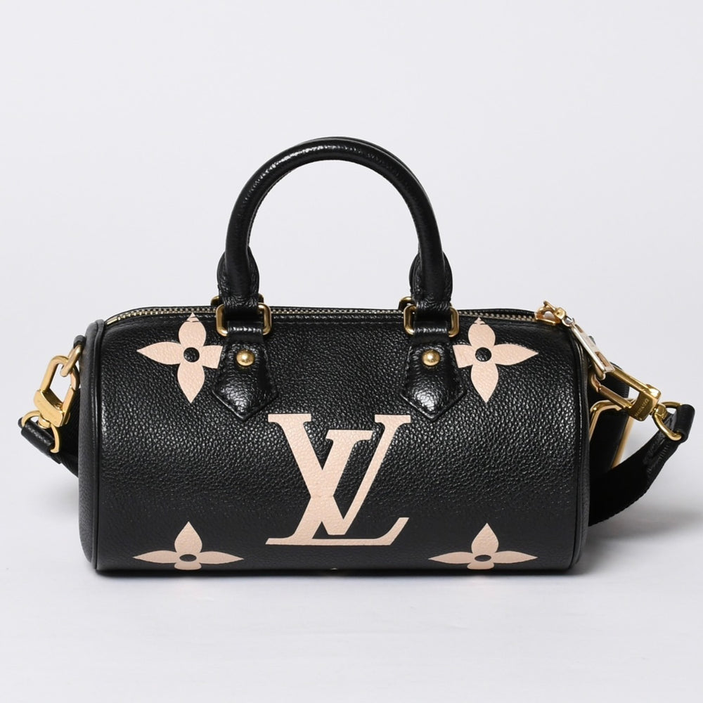 極美品 LOUIS VUITTON ルイヴィトン モノグラム パピヨンBB ハンドバッグ M45980 ショルダー 2WAY PVC ゴールド金具 中古 4a001337