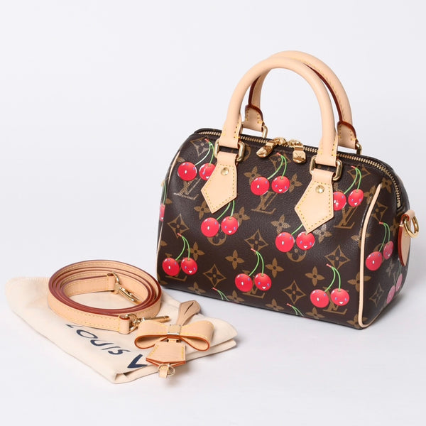 New and unused LOUIS VUITTON LV TM Speedy Bandouliere 20 Takashi Murakami TM Cherry Blossom Handbag M13094 Used 4a001333