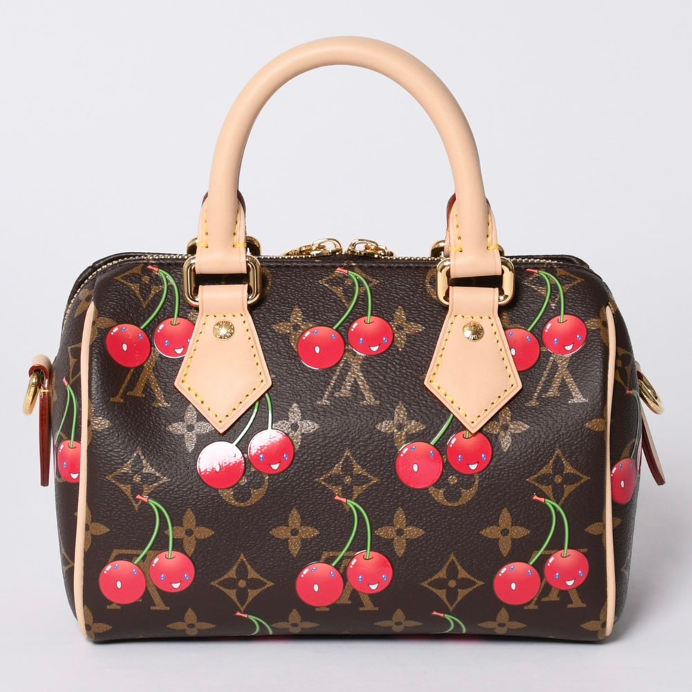 新品未使用 LOUIS VUITTON ルイヴィトン LV TM スピーディー バンドリエール20 村上隆 TM チェリーブロッサム ハンドバッグ M13094 中古 4a001333