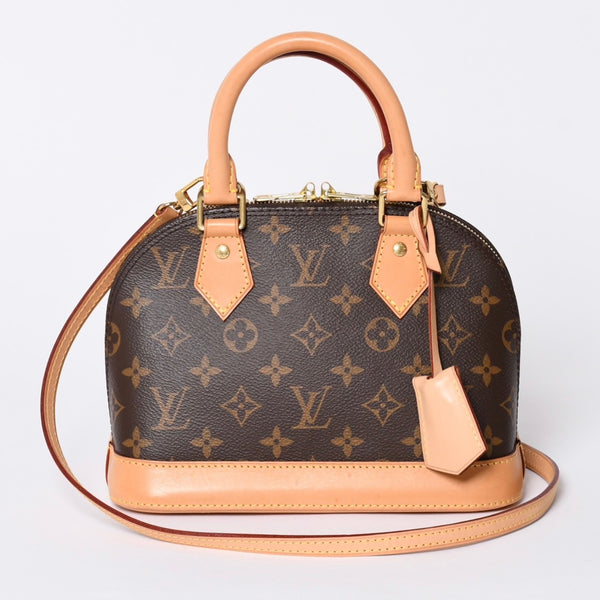 LOUIS VUITTON Monogram Alma BB Handbag M53152 Shoulder 2WAY PVC Gold Hardware Good Condition Used 4a001474