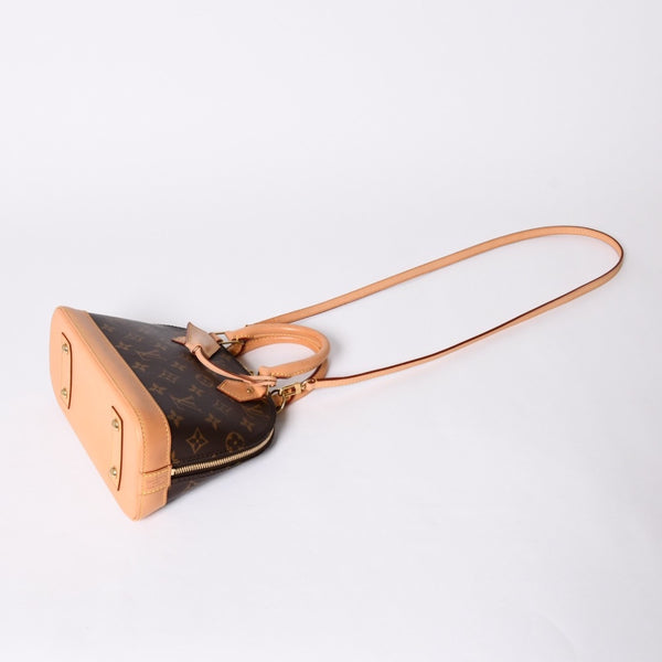 LOUIS VUITTON Monogram Alma BB Handbag M53152 Shoulder 2WAY PVC Gold Hardware Good Condition Used 4a001474