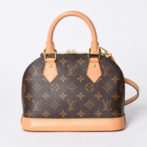 LOUIS VUITTON Monogram Alma BB Handbag M53152 Shoulder 2WAY PVC Gold Hardware Good Condition Used 4a001474
