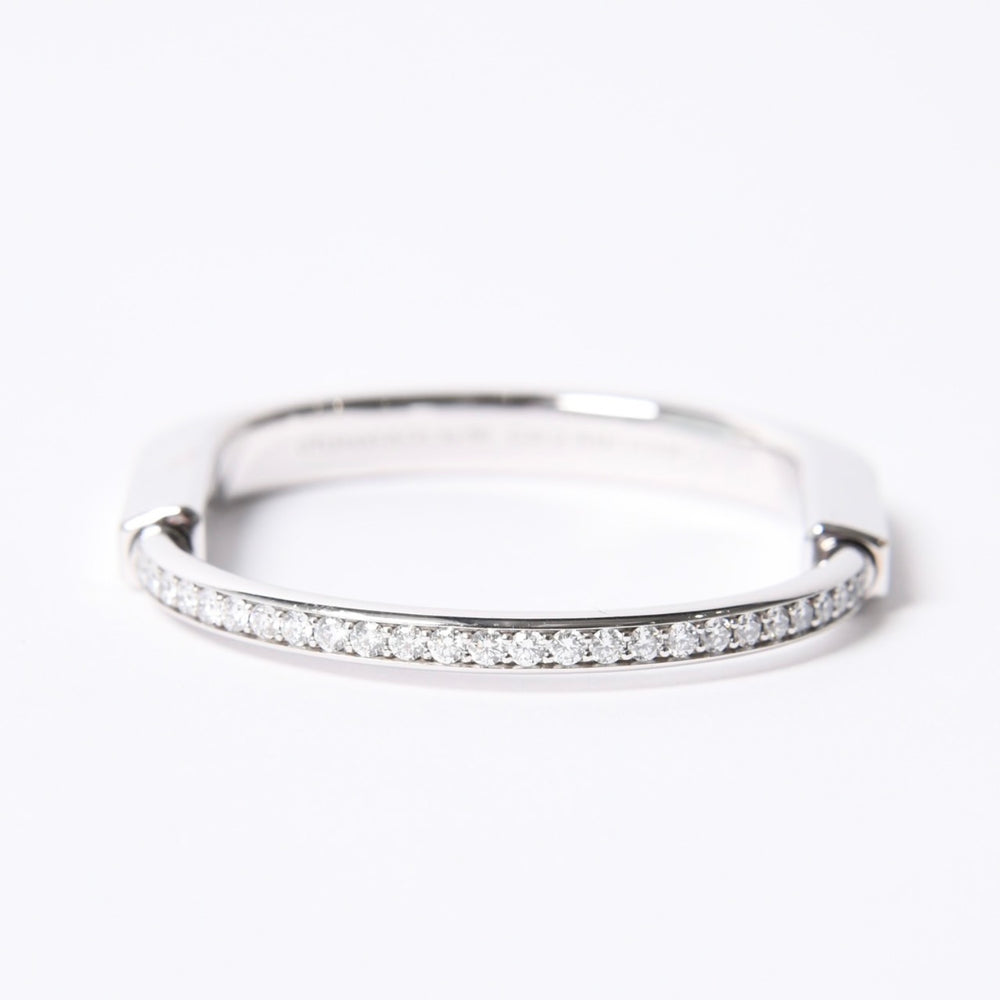 Mint condition TIFFANY&Co. Tiffany &amp; Co. Tiffany Rock Bangle Small 70425289 Weight 30.48g D1.01ct K18WG Pave Diamonds Used 4a000445