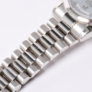 極美品 ロレックス ROLEX デイデイト 36 118206 アイスブルー文字盤 中古 4a001495