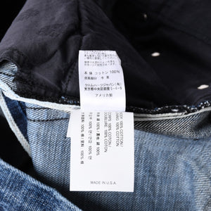 極美品 CHROME HEARTS クロムハーツ デニムパンツ ジーンズ サイズ31 クロスボール ホースシュー インディゴブルー シルバー925 中古 4a001695