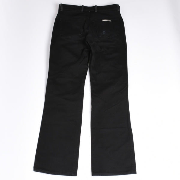 CHROME HEARTS FLEURKNEE DNM PANTS Flair knee denim pants Size 31R Horseshoe Silver 925 Good Condition Used 4a001539