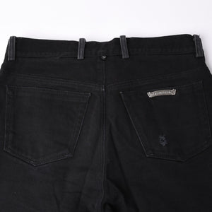CHROME HEARTS FLEURKNEE DNM PANTS Flair knee denim pants Size 31R Horseshoe Silver 925 Good Condition Used 4a001539