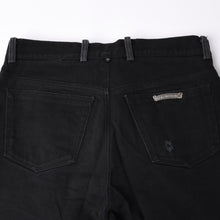画像をギャラリービューアに読み込む, CHROME HEARTS クロムハーツ FLEURKNEE DNM PANTSフレアニー デニムパンツ サイズ31R ホースシュー シルバー925 美品 中古 4a001539