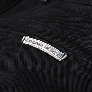 CHROME HEARTS FLEURKNEE DNM PANTS Flair knee denim pants Size 31R Horseshoe Silver 925 Good Condition Used 4a001539
