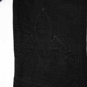 CHROME HEARTS FLEURKNEE DNM PANTS Flair knee denim pants Size 31R Horseshoe Silver 925 Good Condition Used 4a001539