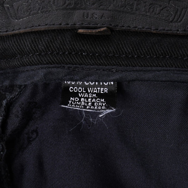 CHROME HEARTS FLEURKNEE DNM PANTS Flair knee denim pants Size 31R Horseshoe Silver 925 Good Condition Used 4a001539