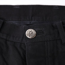 画像をギャラリービューアに読み込む, 極美品 CHROME HEARTS クロムハーツ FLEURKNEE DNM PANTS フレアニー デニムパンツ ジーンズ サイズ31×31 ダガージップ 中古 4a001540