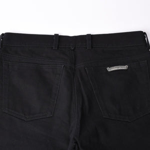 Very good condition CHROME HEARTS FLEURKNEE DNM PANTS Flare knee denim pants jeans size 31×31 dagger zip used 4a001540