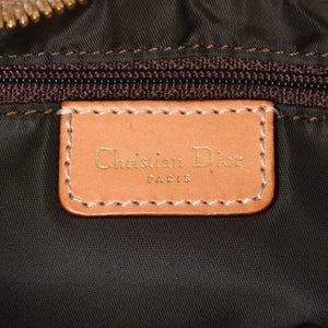 極美品 Christian Dior クリスチャンディオール 月見 ホーボー ワンショルダーバッグ オブリーク柄 ストリートシック ブラウン 中古 4a001671