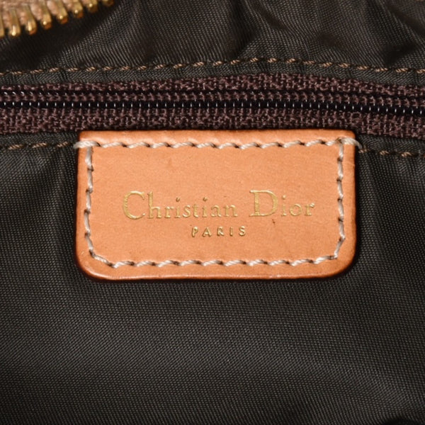 極美品 Christian Dior クリスチャンディオール 月見 ホーボー ワンショルダーバッグ オブリーク柄 ストリートシック ブラウン 中古 4a001671