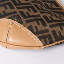 画像をギャラリービューアに読み込む, FENDI フェンディ Shoulder Bag ショルダーバッグ ズッカ キャンバス レザー ブラウン ベージュ ゴールド 24088BR234038 美品 中古 4a001143