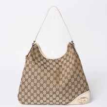 画像をギャラリービューアに読み込む, GUCCI グッチ GGキャンバス ニューブリット レザー ショルダーバッグ トートバッグ 169947 美品 中古 4a001655