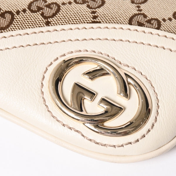GUCCI グッチ GGキャンバス ニューブリット レザー ショルダーバッグ トートバッグ 169947 美品 中古 4a001655