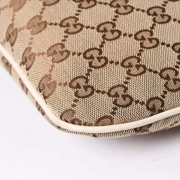 GUCCI グッチ GGキャンバス ニューブリット レザー ショルダーバッグ トートバッグ 169947 美品 中古 4a001655