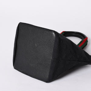 GUCCI グッチ シェリーライン Hand Bag ハンドバッグ GGキャンバス 131228 Black ブラック 美品 中古 4a001658