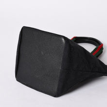 画像をギャラリービューアに読み込む, GUCCI グッチ シェリーライン Hand Bag ハンドバッグ GGキャンバス 131228 Black ブラック 美品 中古 4a001658