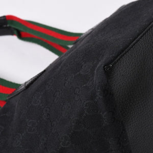 GUCCI グッチ シェリーライン Hand Bag ハンドバッグ GGキャンバス 131228 Black ブラック 美品 中古 4a001658