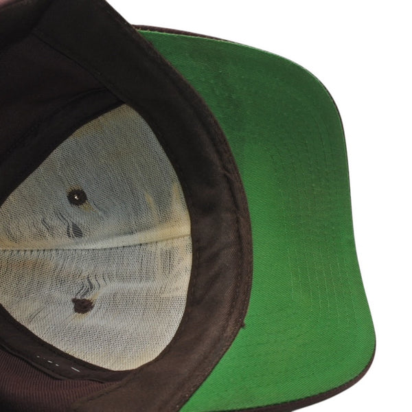VINTAGE Vintage 90's OLD STUSY Old Stussy Baseball Cap Size M Stock Logo Brown Good Condition Used 4a001505