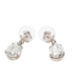 ピアス ココマーク ドロップ オーバルストーン シルバー A13V 刻印片側 earrings CC dangling oval stone A13V SV1 美品 中古 4a000633