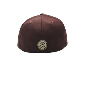 VINTAGE Vintage 90's OLD STUSY Old Stussy Baseball Cap Size M Stock Logo Brown Good Condition Used 4a001505
