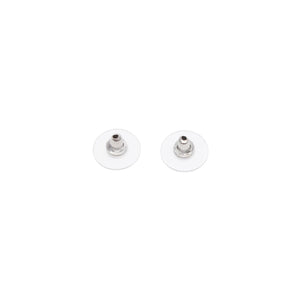 極美品 CHANEL シャネル ピアス ココマーク カーブ線 シルバー 00A 刻印片側 earrings CC curve Bar 00A SV 中古 4a000635