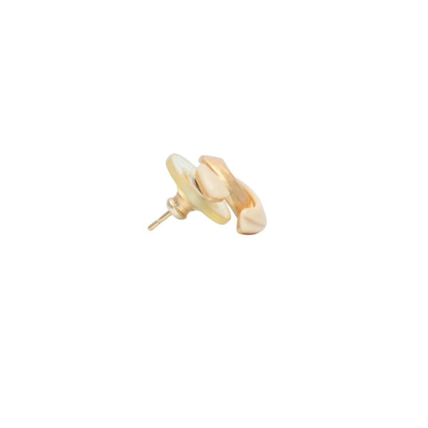 極美品 CHANEL シャネル ピアス ココマーク ゴールド アイボリー 00T earring CC GD×ivory 00T 美品 中古 4a000654