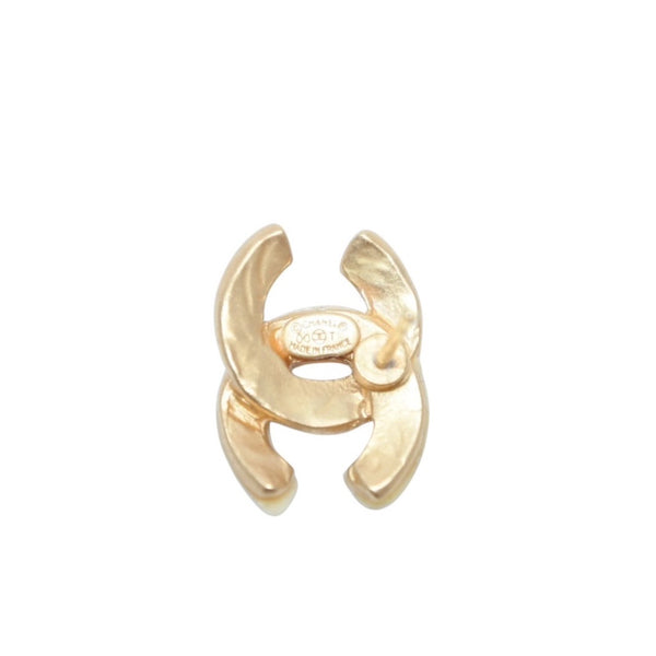 極美品 CHANEL シャネル ピアス ココマーク ゴールド アイボリー 00T earring CC GD×ivory 00T 美品 中古 4a000654