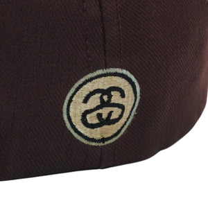 VINTAGE Vintage 90's OLD STUSY Old Stussy Baseball Cap Size M Stock Logo Brown Good Condition Used 4a001505