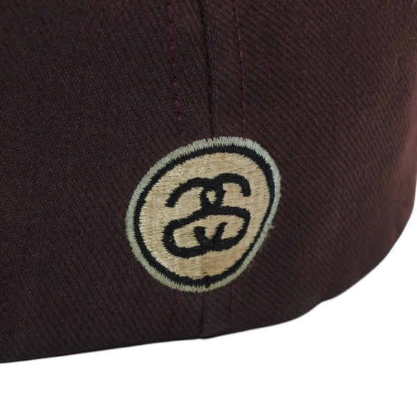 VINTAGE Vintage 90's OLD STUSY Old Stussy Baseball Cap Size M Stock Logo Brown Good Condition Used 4a001505