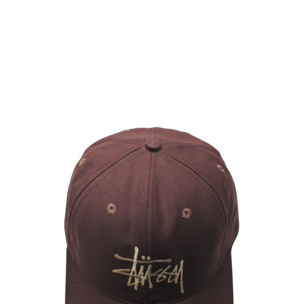 VINTAGE Vintage 90's OLD STUSY Old Stussy Baseball Cap Size M Stock Logo Brown Good Condition Used 4a001505