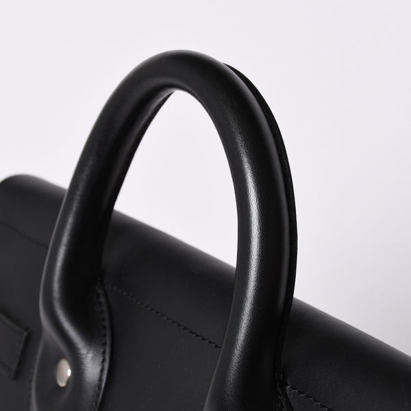 Very Good Condition GOYARD Handbag Boston Bag Steamer Black Black/PVC/Leather Good Condition Used 4a001262