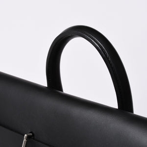 Very Good Condition GOYARD Handbag Boston Bag Steamer Black Black/PVC/Leather Good Condition Used 4a001262