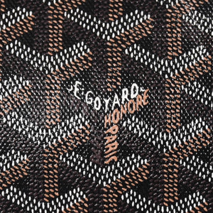 Very Good Condition GOYARD Handbag Boston Bag Steamer Black Black/PVC/Leather Good Condition Used 4a001262