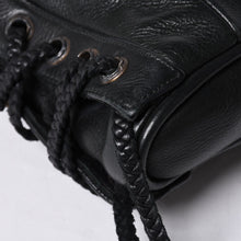 画像をギャラリービューアに読み込む, 極美品 CHROME HEARTS クロムハーツ JJ DEAN スモール JJディーン ハンドバッグ レザーライダース シルバ−925 ブラック 中古 4a001516