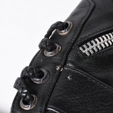 画像をギャラリービューアに読み込む, 極美品 CHROME HEARTS クロムハーツ JJ DEAN スモール JJディーン ハンドバッグ レザーライダース シルバ−925 ブラック 中古 4a001516