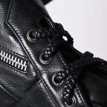 画像をギャラリービューアに読み込む, 極美品 CHROME HEARTS クロムハーツ JJ DEAN スモール JJディーン ハンドバッグ レザーライダース シルバ−925 ブラック 中古 4a001516