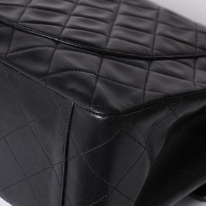 CHANEL CHANEL Deca Matelasse 33 S Flap W Chain Shoulder Bag Coco Mark Lambskin Black Good Condition Used 4a001632