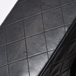 CHANEL CHANEL Deca Matelasse 33 S Flap W Chain Shoulder Bag Coco Mark Lambskin Black Good Condition Used 4a001632
