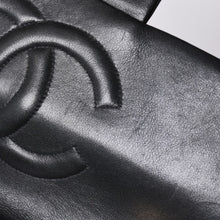 画像をギャラリービューアに読み込む, CHANEL シャネル デカマトラッセ33 Sフラップ Wチェーンショルダーバッグ ココマーク ラムスキン ブラック 美品 中古 4a001632