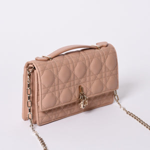 Christian Dior 2WAY Mini Bag Handbag 43-MA-0243 Pink Good Condition Used 4a001490