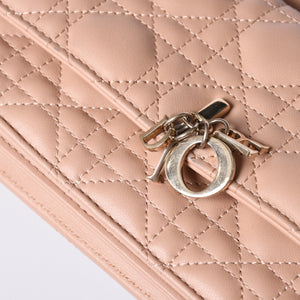 Christian Dior 2WAY Mini Bag Handbag 43-MA-0243 Pink Good Condition Used 4a001490