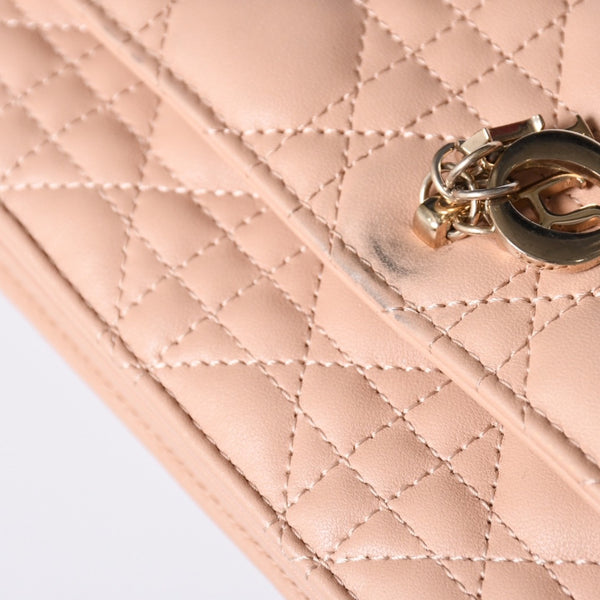 Christian Dior 2WAY Mini Bag Handbag 43-MA-0243 Pink Good Condition Used 4a001490