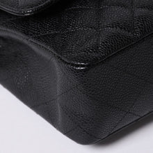 画像をギャラリービューアに読み込む, 極美品 CHANEL シャネル マトラッセ25 Wフラップ Wチェーンショルダーバッグ 18番台 キャビアスキン シルバー金具 中古 4a001701