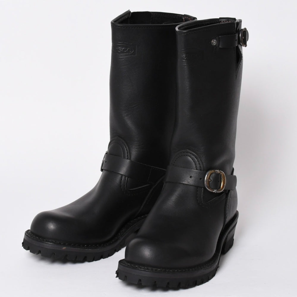 新品同様 CHROME HEARTS クロムハーツ × ウエスコ WESCO 9E サイクルマン 純正 レザーエンジニアブーツ 中古 4a001766