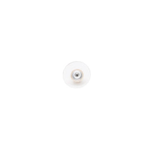 極美品 CHANEL シャネル 片耳ピアス ココマーク ラインストーン 17P シルバー ピンク earring CC rhinestone SV 08C 美品 中古 4a000652
